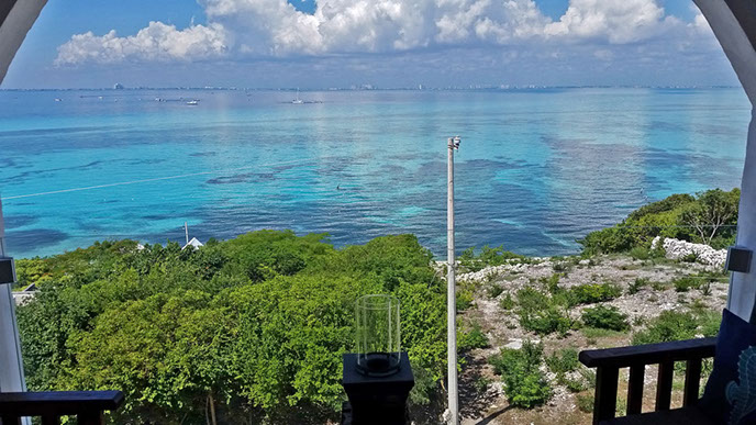 Isla Mujeres vacation rentals,&nbsp; sailfish condo #402 view from balcony