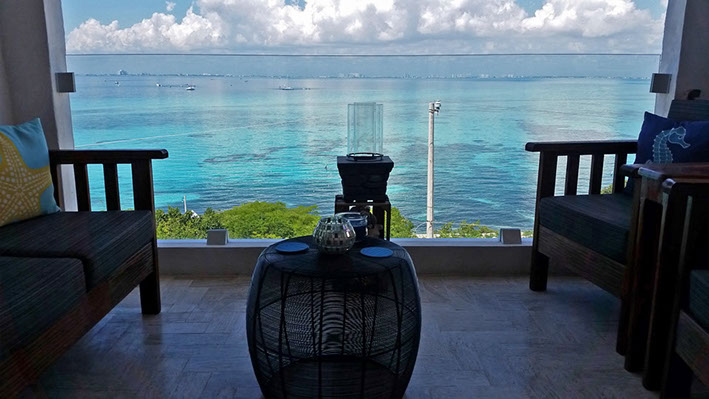 Isla Mujeres vacation rentals,&nbsp; sailfish condo #402 view from balcony