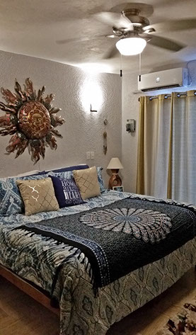 Isla Mujeres vacation rentals,&nbsp; sailfish condo #402 master bedroom