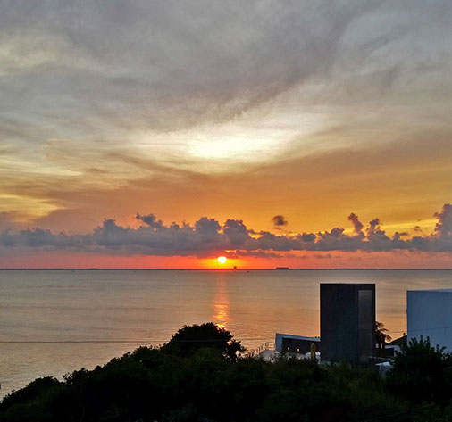 Isla Mujeres vacation rental sunset mid